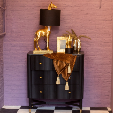 Sidetable Japandi met Marmer - Giga Meubel