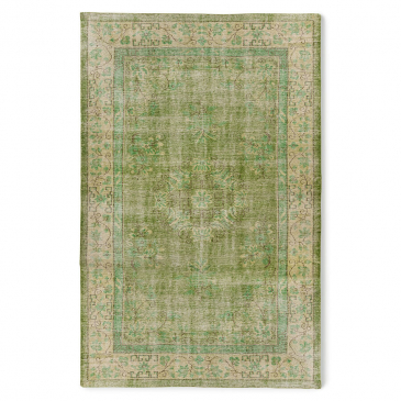 Hkliving Vloerkleed Wol Gevlochten Groen (200x300)
