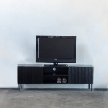 Tv-meubel Roman Zwart 150cm - Giga Meubel