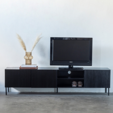 Tv-meubel Roman Zwart 200cm - Giga Meubel