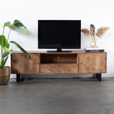 Tv-meubel Myrthe 150cm Mangohout - Giga Meubel