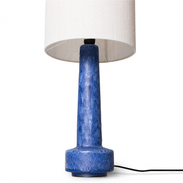 HKliving Lamp Retro Stoneware Base Blauw