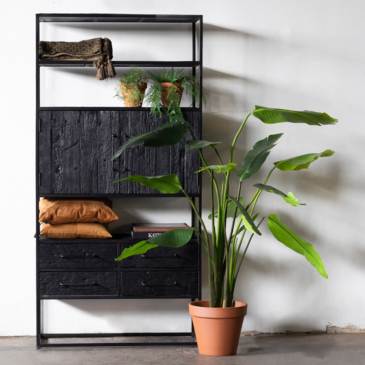 Wandkast Pure Black 2drs - Giga Meubel 