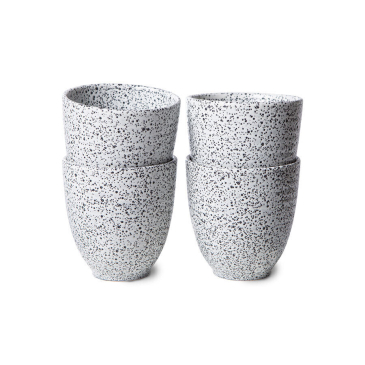 Hkliving Gradient Ceramics: Mug Cream - Set van 4