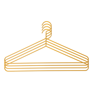 Hkliving Clothing Hanger Ginger Oranje Set van 4
