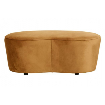 BePureHome Bank Macaroni Velvet Mosterd 110cm