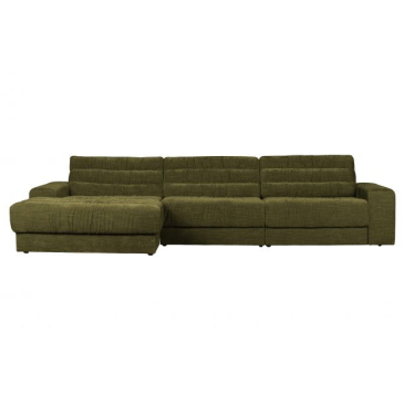 BePureHome Date Chaise Longue Links Vintage Groen