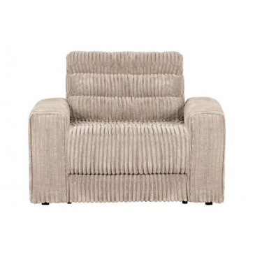 BePureHome Date Fauteuil Grove Ribstof Naturel