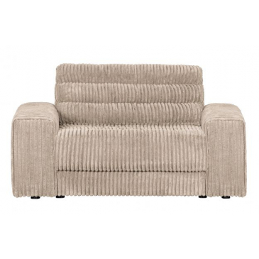 BePureHome Date Loveseat Grove Ribstof Naturel