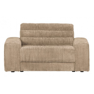 BePureHome Date Loveseat Grove Ribstof Travertin