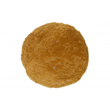 BePureHome Kussen Graceful Velvet Mosterd