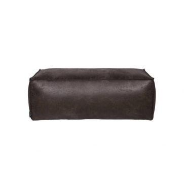 BePureHome Poef Rodeo Leder Black