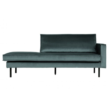BePureHome Rodeo Daybed Right Velvet Teal