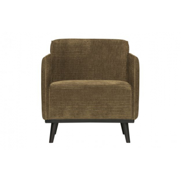 BePureHome Statement Fauteuil Met Arm Brede Platte Rib Rock