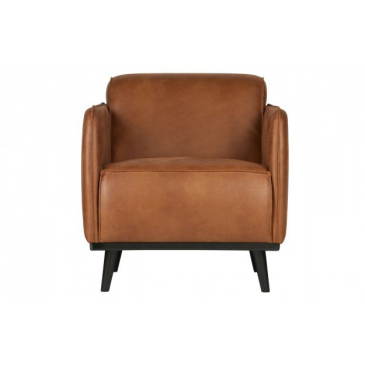 BePureHome Statement Fauteuil Met Arm Eco Leer Cognac