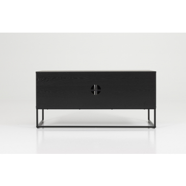 Tenzo Tv-Meubel Lipp 2-Deurs Zwart Ashveneer