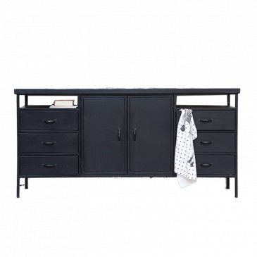 Dressoir Dansk Zwart - Giga Meubel 