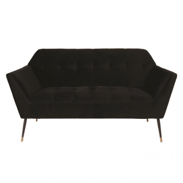 Dutchbone Bank Kate Velvet Black 