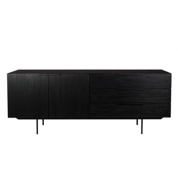 Dutchbone Dressoir Travis Black Oak