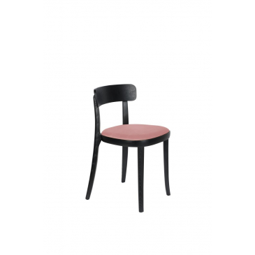 Dutchbone Stoel Brandon Zwart/Roze