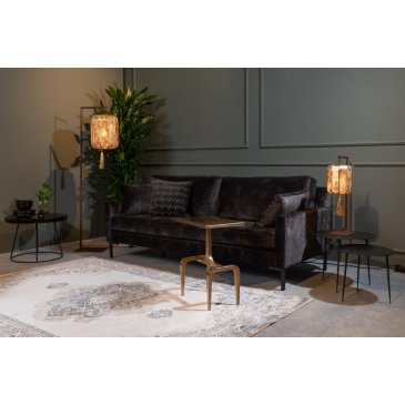 Dutchbone Vloerkleed Mahal Grijs/Lever 170x240