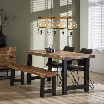 Eetkamerbank Boomstam 160cm - Giga Meubel