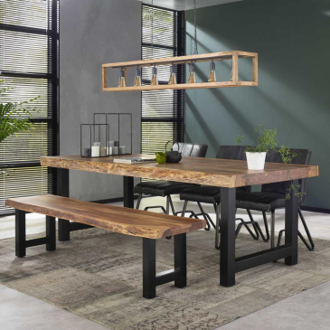 Eetkamerbank Boomstam 190cm - Giga Meubel 
