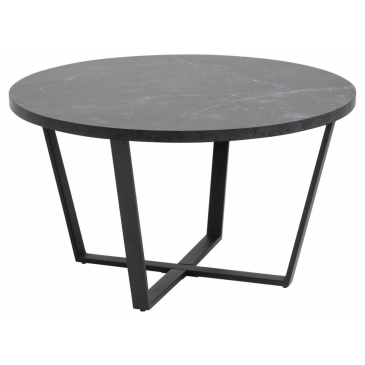 Salontafel Liam MDF Zwart Ø77cm - Giga Living