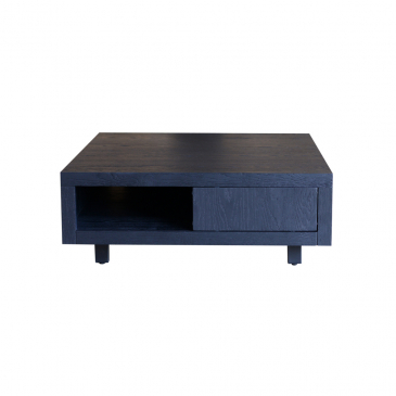I-Catchers Salontafel Fort Zwart Vierkant 2 Schuifdeuren 95x95cm