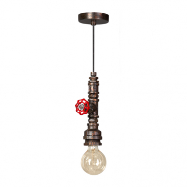 Hanglamp Fire hose Goud Zwart - Giga Meubel