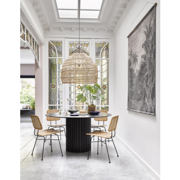Hkliving Pillar Dining Tafel Round Black