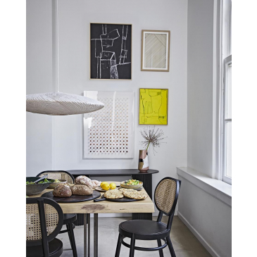 HKliving Webbing Eetkamerstoel Zwart