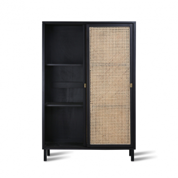 HKliving Webbing Kabinet Kast Zwart