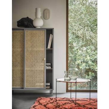HKliving Webbing Opbergkast Grijs