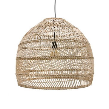 HKliving Wicker Hanglamp Ball Naturel M