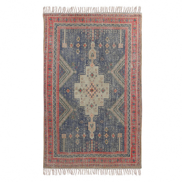 HKliving Vloerkleed Bedrukt Rood/Blauw 240x150cm Multi-color	