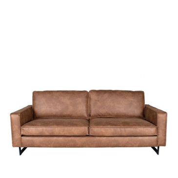 Label51 Bank Arezzo Cognac Leder 3-Zits
