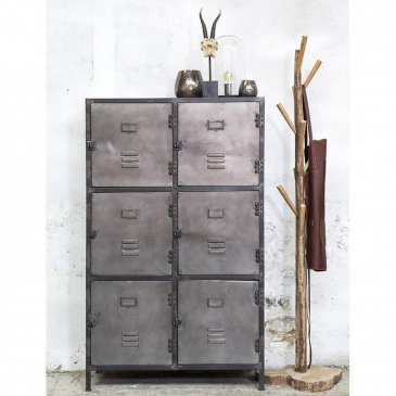Locker New Vintage 6-deurs Metal