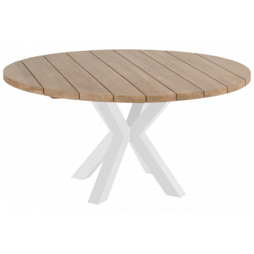 Hartman Stephanie Ronde Tuintafel Naturel/Wit