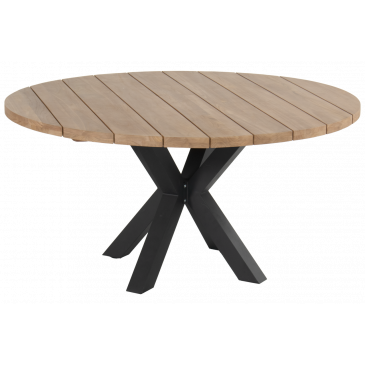 Hartman Stephanie Ronde Tuintafel Naturel/Zwart
