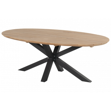 Hartman Stephanie Tuintafel 200cm Naturel/Zwart