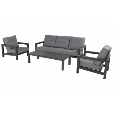Hartman Barrosa Loungeset (incl tafel) Antraciet