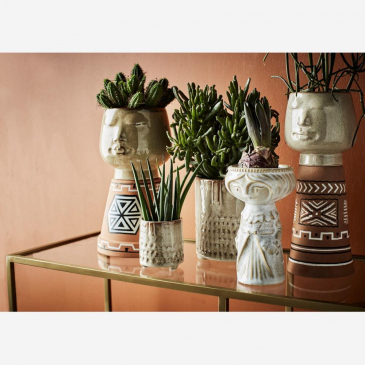 Madam Stoltz Bloempot Beige/Bruin