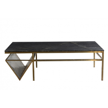 I-Catchers Salontafel Marriot Zwart/Goud 127x63cm