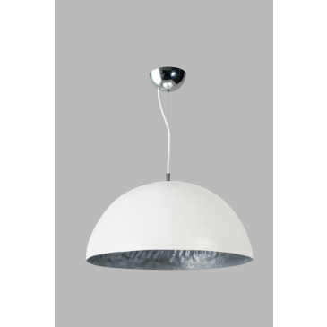 Mezzo Tondo Hanglamp Wit/Zilver 50cm - Giga Meubel