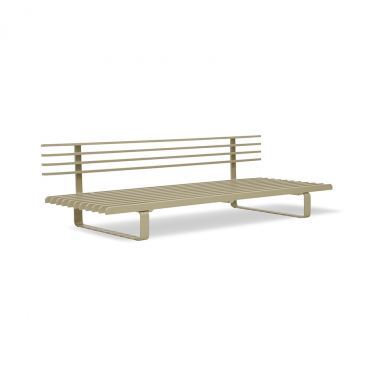 HKliving Aluminium Loungebank Olive