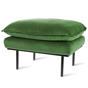 Hkliving Retro Sofa: Hocker, Royal Velvet, Groen