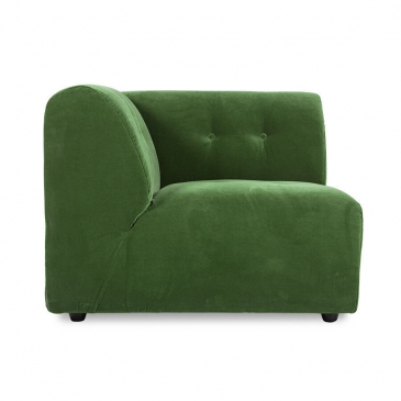 HKliving Vint Bank: Element Links, Royal Velvet, Groen