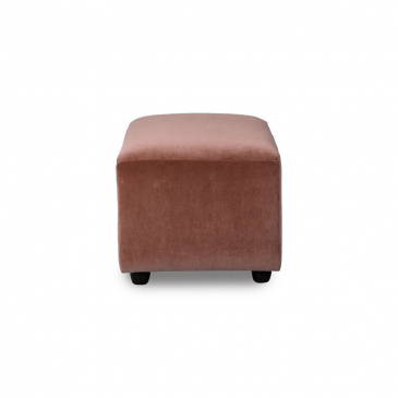 HKliving Jax Bank: Element Hocker Small, Royal Velvet, Magnolia