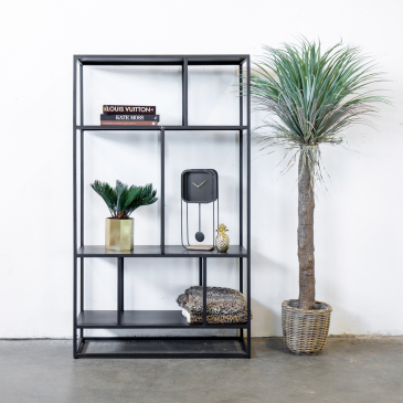 Open Boekenkast Urban Zwart